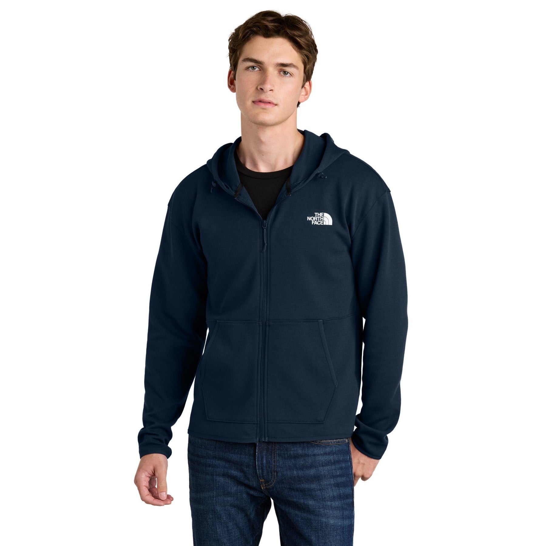The North Face-The North Face® Double-Knit Full-Zip Hoodie NF0A8BUS-MedTech-3